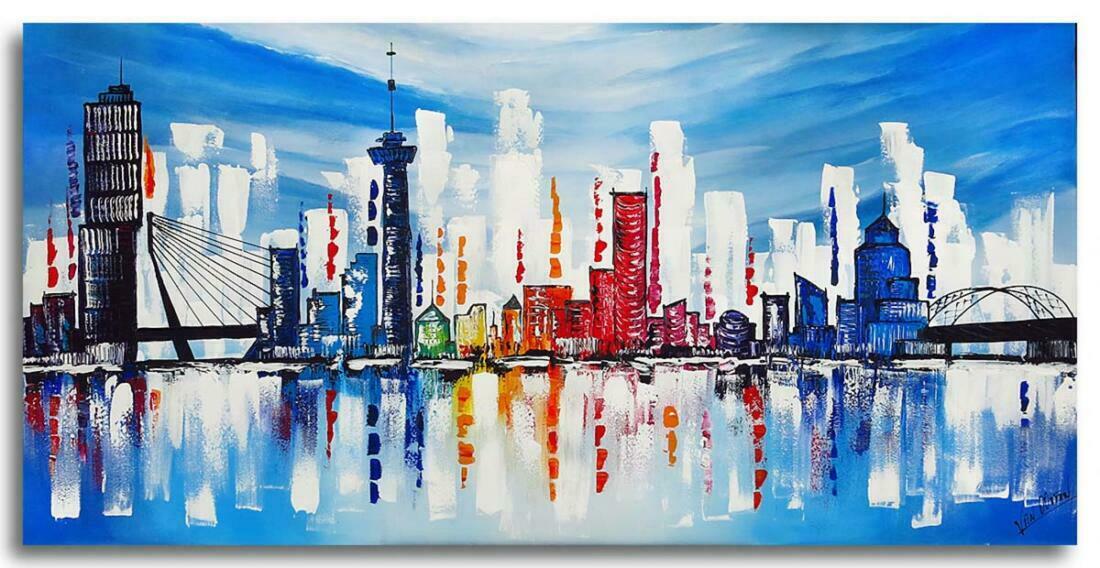 Skyline schilderijen Rotterdam