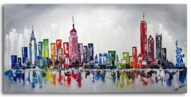 Skyline New York Schilderij