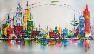 Skyline schilderij City Circle