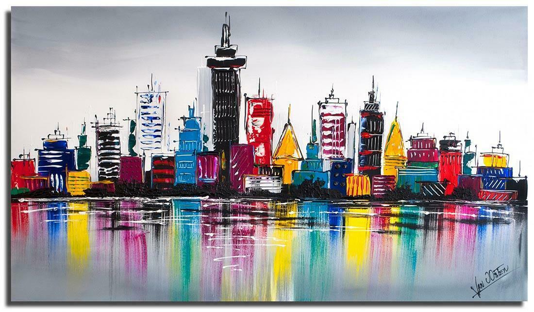 Skyline schilderij Color City